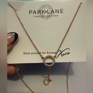 Park Lane Rose Gold Necklace with Sparkling Pendant